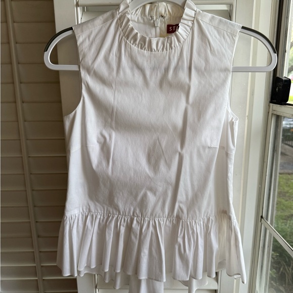 Staud Val Ruffle hem top - Picture 4 of 6